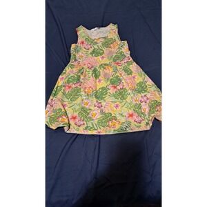 NWT H&M girls size 6-7 cotton knit dress light Floral  #77